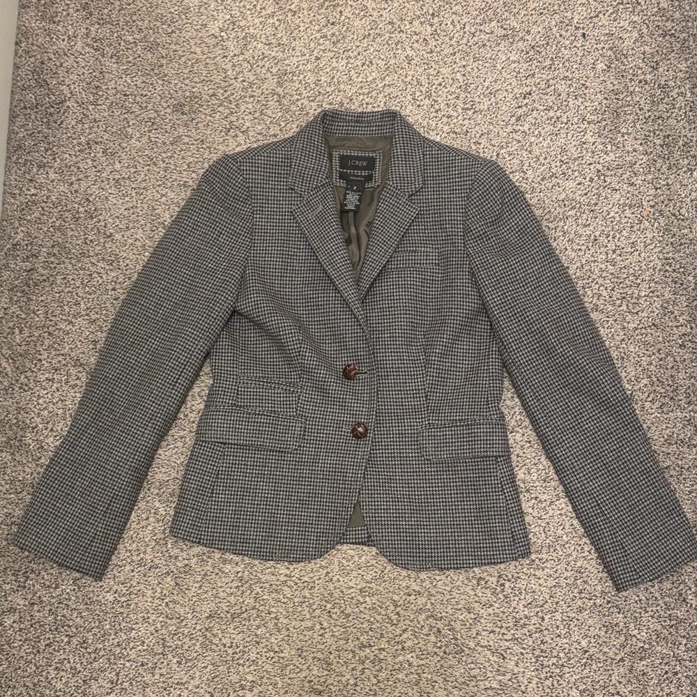 J. Crew Houndstooth Blazer
